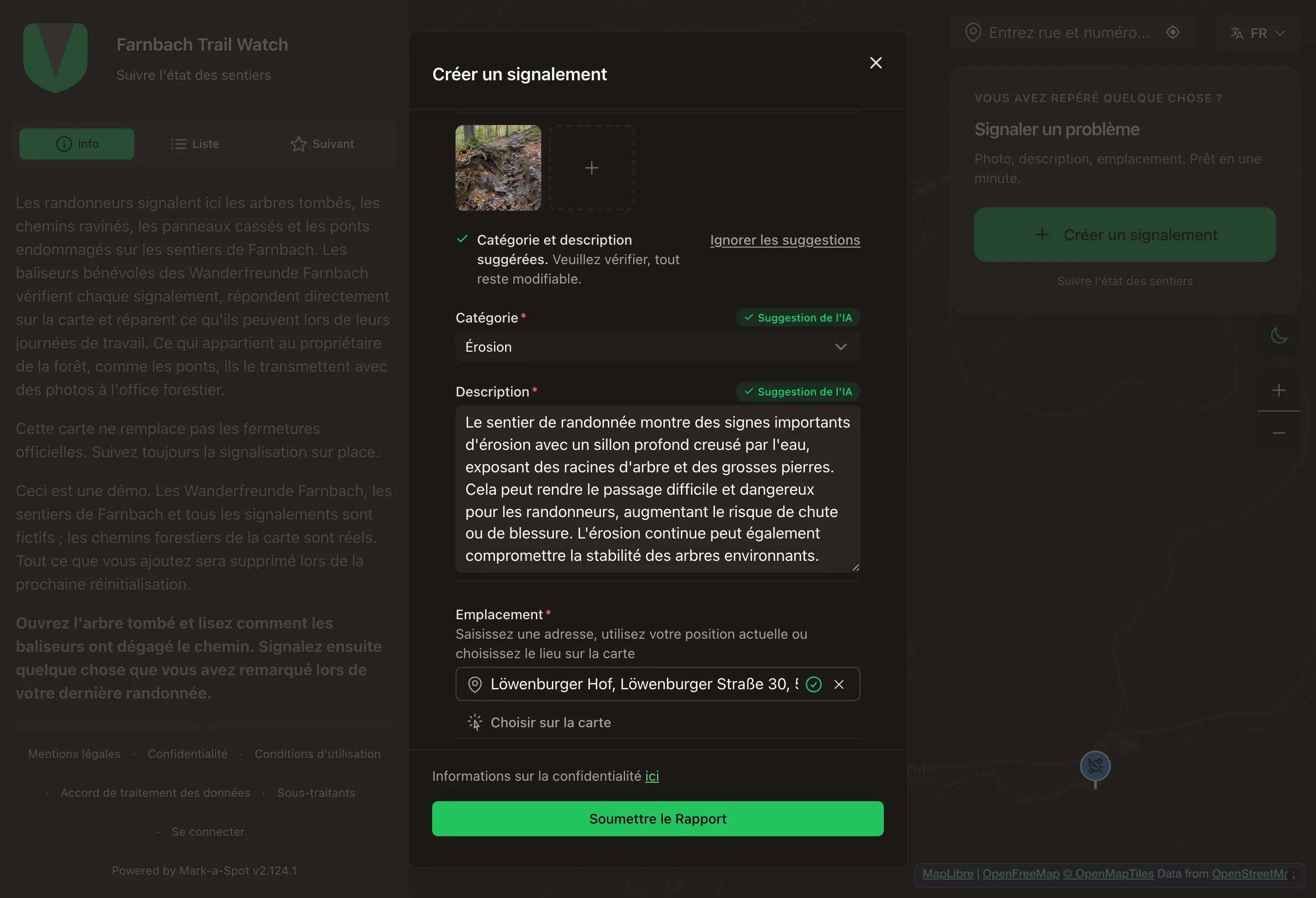 Prenez une photo, l'IA propose catégorie et texte